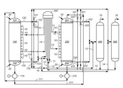 Product recovery from adsorption-separation purge fluids