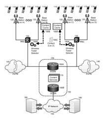 Location based wireless tower caching