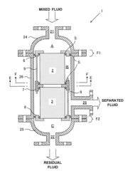 FLUID SEPARATION APPARATUS AND METHOD OF SELECTIVELY SEPARATING MIXED FLUID