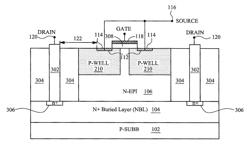 QUASI-VERTICAL STRUCTURE HAVING A SIDEWALL IMPLANTATION FOR HIGH VOLTAGE MOS DEVICE