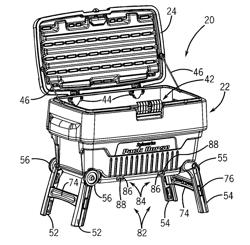 Storage tote with legs