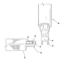 Power adapter cord having locking connector