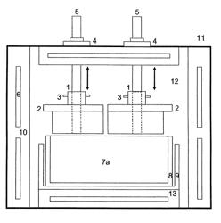 Device and method for producing crystalline bodies by directional solidification