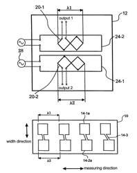 Electromagnetic induction type absolute position measuring encoder