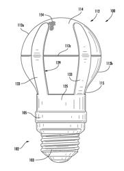 LED LAMP WITH LED BOARD HEAT SINK