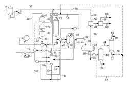 Production of diesel fuel from biorenewable feedstocks with heat integration