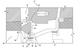 Wear pin gap closure detection system for gas turbine engine