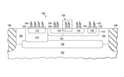 Emitter ballasting by contact area segmentation in ESD bipolar based semiconductor component