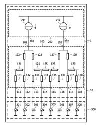 Driver arrangement with division circuit