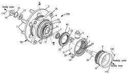 Wheel spindle drive element