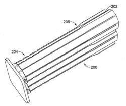 EXTRUDED MEMBER WITH ALTERED RADIAL FINS