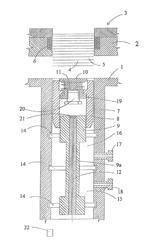 Apparatus for retaining a package of laminations of an electromagnetic core in a device for the production thereof