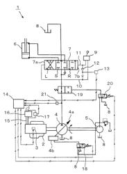 Hydraulic drive device of hydraulic operating machine