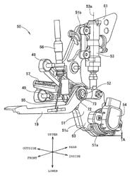 Brake device for motorcycle