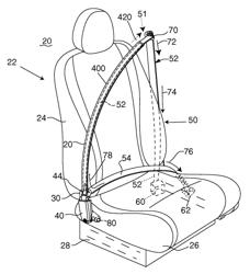 Single retractor inflatable belt system