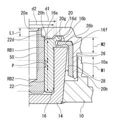 Thin structure rotating device having improved impact resistance