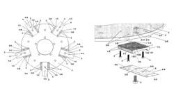 Knife and counter knife in machine disk