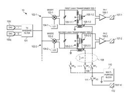 Block sharing using three-way transformers in wireless circuits