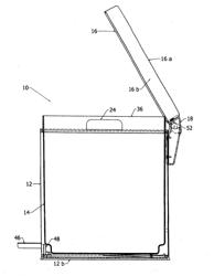 Bin having inner liner within outer shell