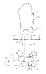 LOWER LIMB PROSTHESIS USABLE IN WATER ENVIRONMENT AND METHOD FOR MANUFACTURING SUCH PROSTHESIS