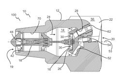 Drill bit with a flow interrupter