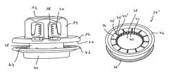 Device for fasting a component to a fastening stud