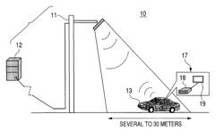 Vehicle-mounted device, control method and program with parking spot detection