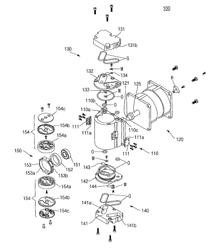 Hybrid type air-compressor including combination of eccentric shaft and cross-slider mechanism