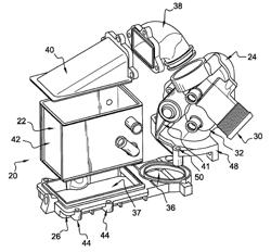 Gas supply module for a motor vehicle engine, assembly of an engine cylinder head and such a module, and motor vehicle engine comprising such a module