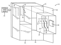 Arc extinguishing stab housing and method