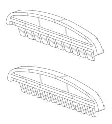 Electrophoresis wedge-well comb