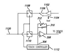 Capacitance touch near-field—far field switching