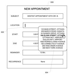 Method of sharing event information and map location information