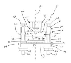 ADAPTER APPARATUS WITH SUSPENDED CONDUCTIVE ELASTOMER INTERCONNECT