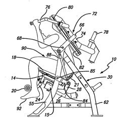 SWIVELING USER SUPPORT FOR EXCERCISE MACHINE