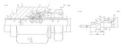 Bite-in type pipe connection structure