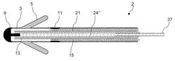 Device for reducing the fault susceptibility of elongated implants