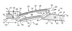 Air discharging device for an aircraft double-flow turbine engine