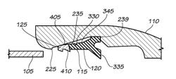 Simplified low insertion force sealing device capable of self restraint and joint deflection