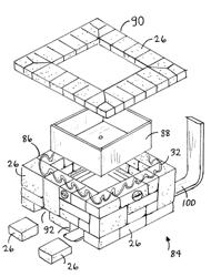 Modular brick or block outdoor structures