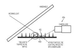 VEHICLE VISION SYSTEM WITH LIGHT BAFFLING SYSTEM