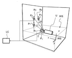 SYSTEM FOR ULTRASOUND LOCALIZATION OF A TOOL IN A WORKSPACE, CORRESPONDING METHOD AND PROGRAM PRODUCT