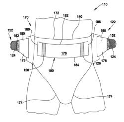 ABSORBENT ARTICLE HAVING A FASTENING SYSTEM WITH A VISUAL CUE