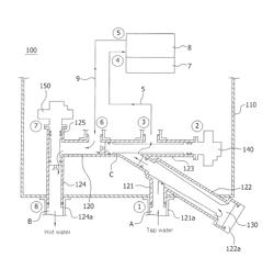 Pipe connecting structure of water heater