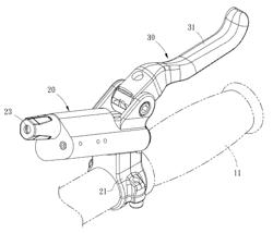 Hydraulic brake handle assembly