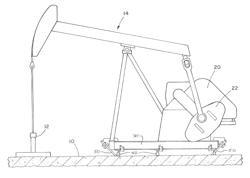 Support platform for an oil field pumping unit using helical piles