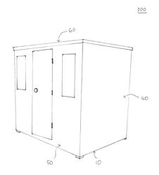 Sauna Device Having Split Panels