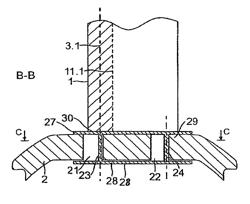 Underwater power plant with passive control