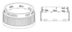 Segmented threads for a pharmaceutical cap