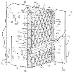 Mesh cooled conduit for conveying combustion gases